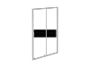 BESCO Drzwi prysznicowe przesuwne Zarya Chrom 120 DZ-120